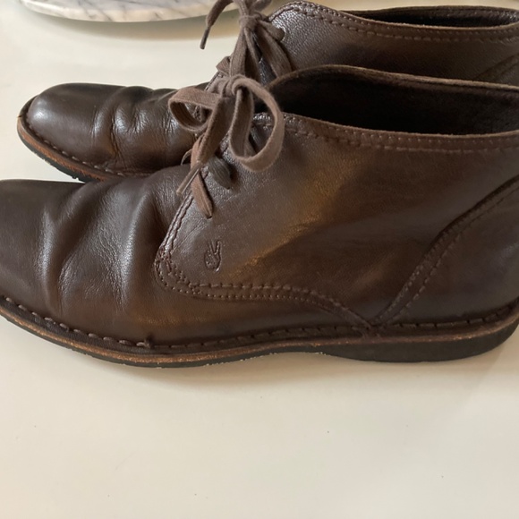 John Varvatos Star USA Deep Brown Leather Lace up Chukka Boots Men’s Size 10 - Picture 3 of 9